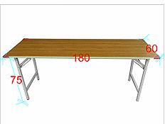 2x6尺 紅角會議桌